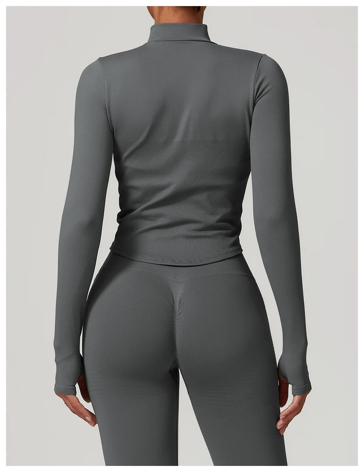 New Zipper Sports Top Women Gym Long Sleeve for Fitness Seamless Coat  Clothing Running Workout Tights Gym Tops Yoga Shirts