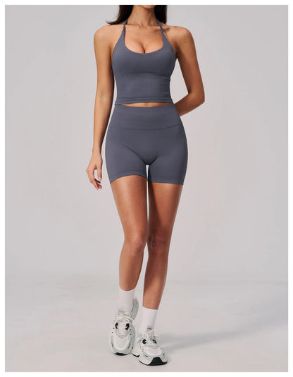 Seamless Sports Shorts Women Yoga Shorts High Waist Workout Shorts Breathable Sports Leggings Gym Shorts Running Cycling Shorts