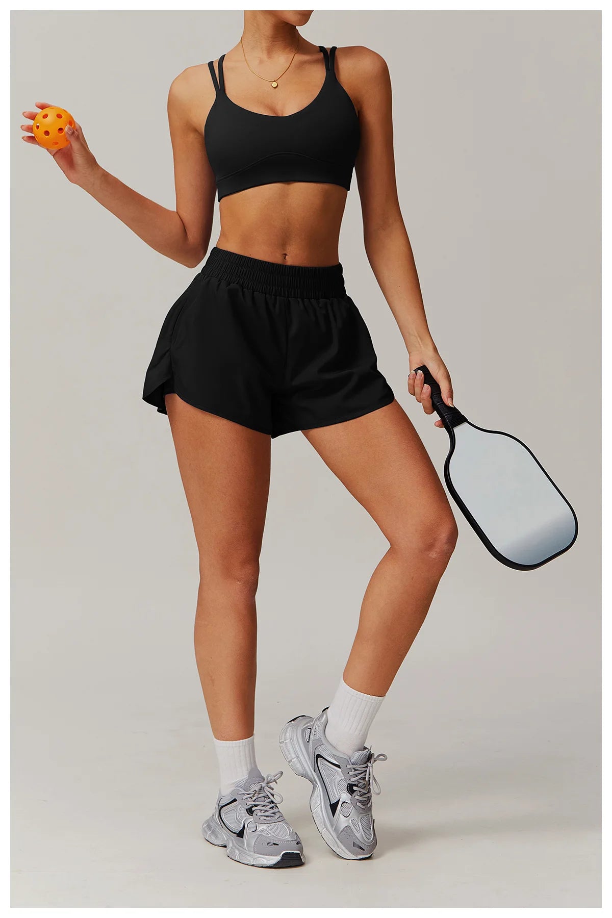 Running Shorts 2024 Summer Women Sports Shorts Lining 2 In 1 Quick-dry Yoga Shorts Breathable Fitness Shorts High Waist Fitness