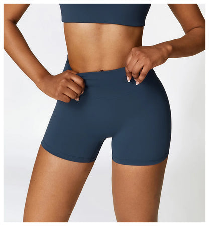Women Yoga Shorts Fitness Shorts Running Cycling Shorts Breathable Sports Leggings High Waist Summer Workout Gym Push Up Shorts