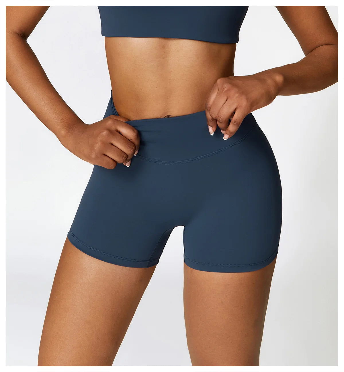Women High Waist Yoga Shorts Running Cycling Shorts Breathable Fitness Shorts Female Summer Workout Shorts Gym Sports Tights