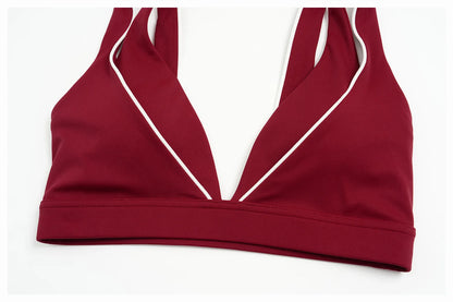 Summer Sexy Gym Top Women's Sports Bra Breathable Sports Underwear Running Shockproof Yoga Bra Female Fitness Bra Workout Top