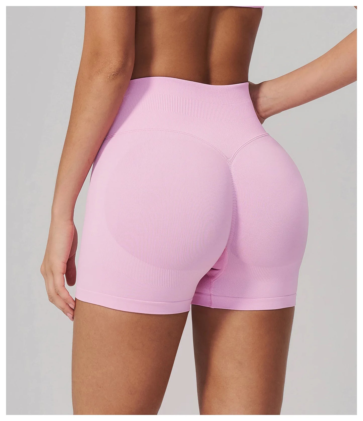 Seamless Sports Shorts Women Yoga Shorts High Waist Workout Shorts Breathable Sports Leggings Gym Shorts Running Cycling Shorts