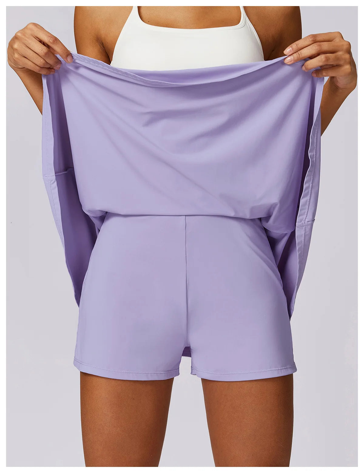 New Gym Yoga High Waist Yoga Skirt Tennis Sports Fitness Push Up Quick Drying Sun Protection Skirt UV Protection