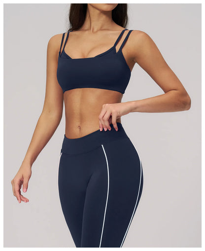 Summer Women Yoga Bra Sports Bra Sexy Breathable Underwear High Strength Fitness Female Shockproof Bra Gym Workout Top Crop Tops
