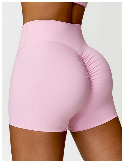 Yoga Shorts Women Scrunch Butt Yoga Pants High Waist Leggings Lift Butt Cycling Shorts Running Push Up Workout Gym Sports Shorts