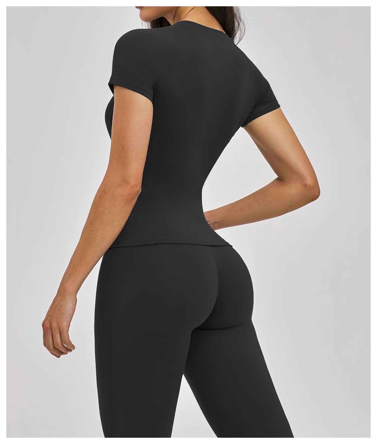 Women's Clothes Yoga Top Sport T Shirt Fitness Clothes Short Sleeve Yoga Shirt Gym Top Female Workout Active Wear Sport Tops