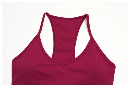 Summer Yoga Vest Women Workout Top Quick-Dry Crop Top Shockproof Gym Vest Female Running Tight Top Beautiful back Sports Tops