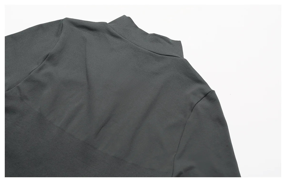 New Zipper Sports Top Women Gym Long Sleeve for Fitness Seamless Coat  Clothing Running Workout Tights Gym Tops Yoga Shirts