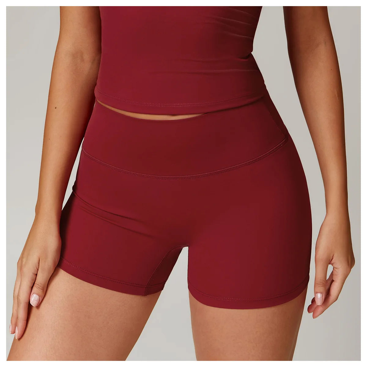 Women High Waist Yoga Shorts Running Cycling Shorts Breathable Fitness Shorts Female Summer Workout Shorts Gym Sports Tights