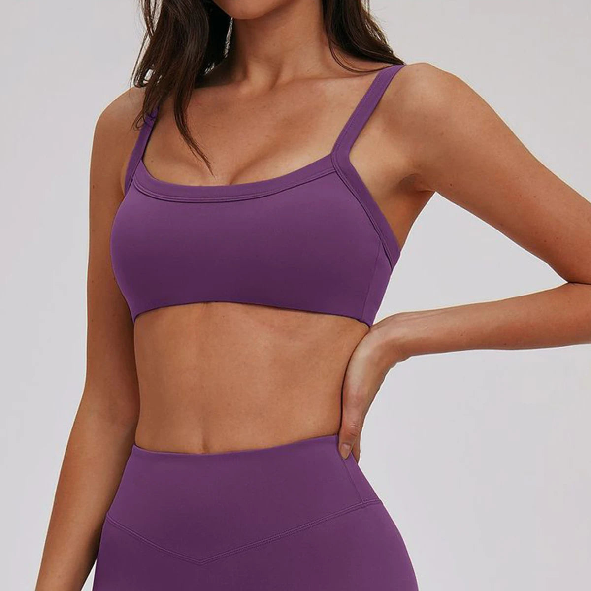 Women's Sports Underwear Lnvisible Bra Breathable Comfortable Elastic Shockproof Underwear Without Steel Rings Sports Underwear