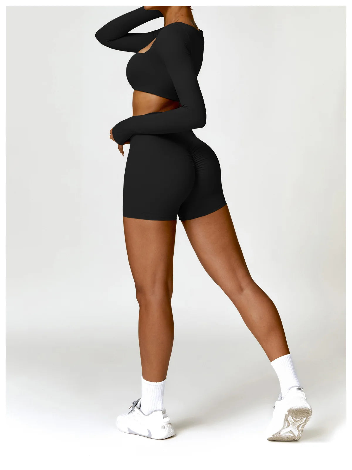 Yoga Shorts Women Scrunch Butt Yoga Pants High Waist Leggings Lift Butt Cycling Shorts Running Push Up Workout Gym Sports Shorts