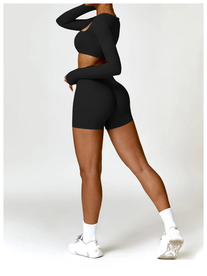 Yoga Shorts Women Scrunch Butt Yoga Pants High Waist Leggings Lift Butt Cycling Shorts Running Push Up Workout Gym Sports Shorts