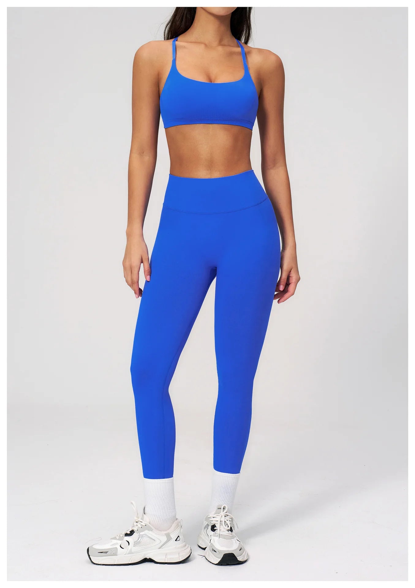 Summer Seamless Yoga Bra Women Fitness Workout Top Cross Back Strap Sports Underwear Female Breathable Running Cycling Gym Top