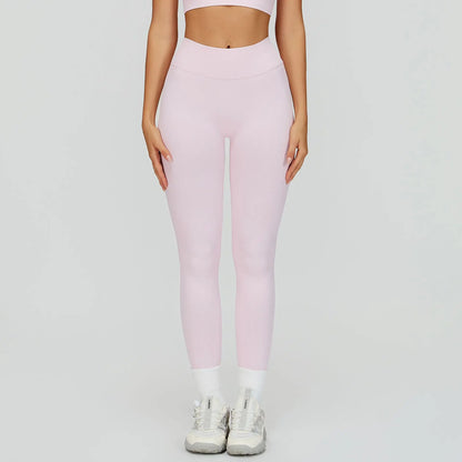 Seamless Leggings Summer Women Yoga Leggings Gym V Shaped Tight Fitness Pants Running Cycling Trousers High Waist Sports Legging