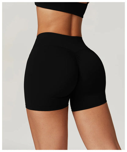 Yoga Shorts Women Fitness Shorts Running Cycling Shorts Quick Drying Sports Leggings High Waist Summer Workout Gym Push-up Short