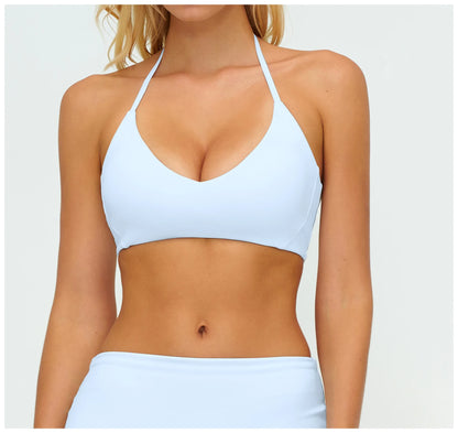 summer Yoga Bra Women's Sports Bra Breathable Vest Shock Proof Top Running Active Sportswear Bra Gym Workout Fitness Push up Top