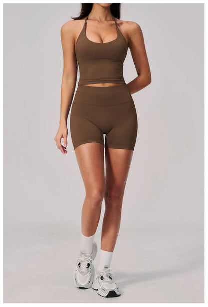 Seamless Sports Shorts Women Yoga Shorts High Waist Workout Shorts Breathable Sports Leggings Gym Shorts Running Cycling Shorts