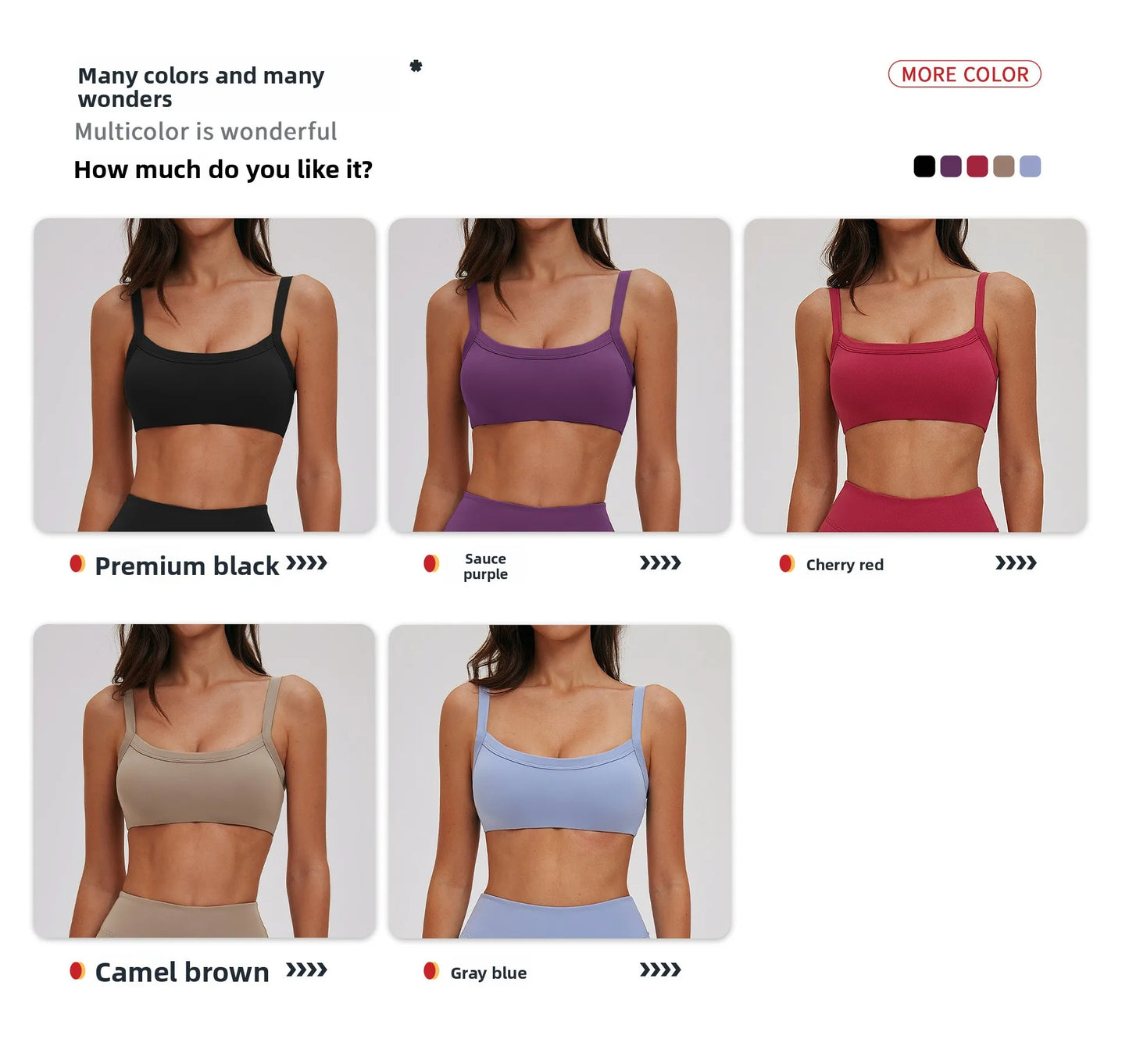 Women's Sports Underwear Lnvisible Bra Breathable Comfortable Elastic Shockproof Underwear Without Steel Rings Sports Underwear