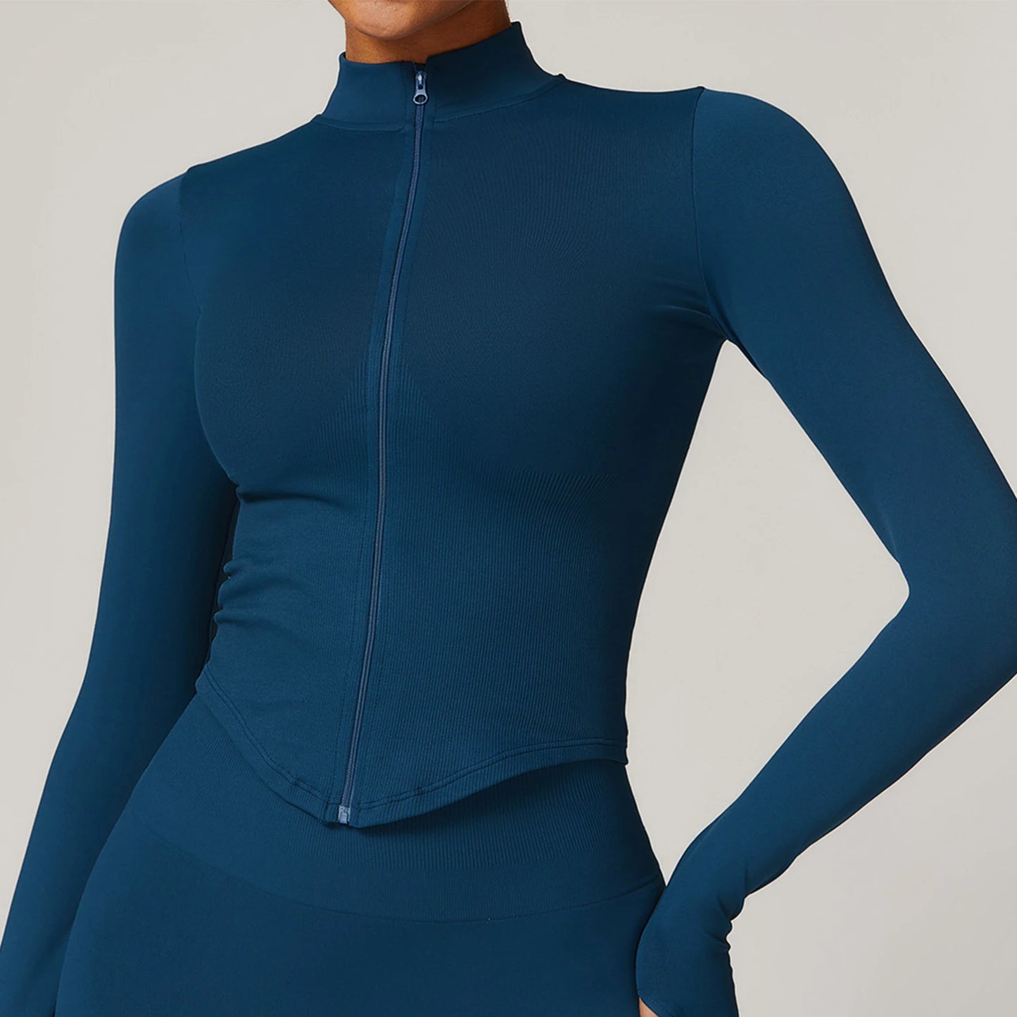 New Zipper Sports Top Women Gym Long Sleeve for Fitness Seamless Coat  Clothing Running Workout Tights Gym Tops Yoga Shirts
