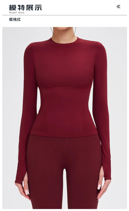 Seamless Women Yoga Top Sport Long Sleeves Breathable Fitness Clothes Short Sleeve Yoga Shirt Gym Top Running Active Wear Sports