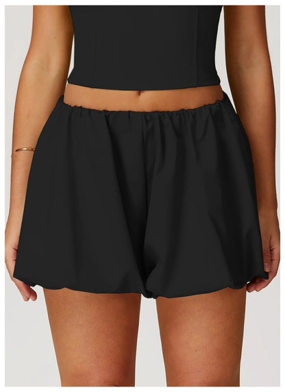 Women Loose Yoga Shorts High Waist Yoga Pants Workout Shorts Fitness Yoga Fitness Ladies Cycling Running Short Pants Sportswear