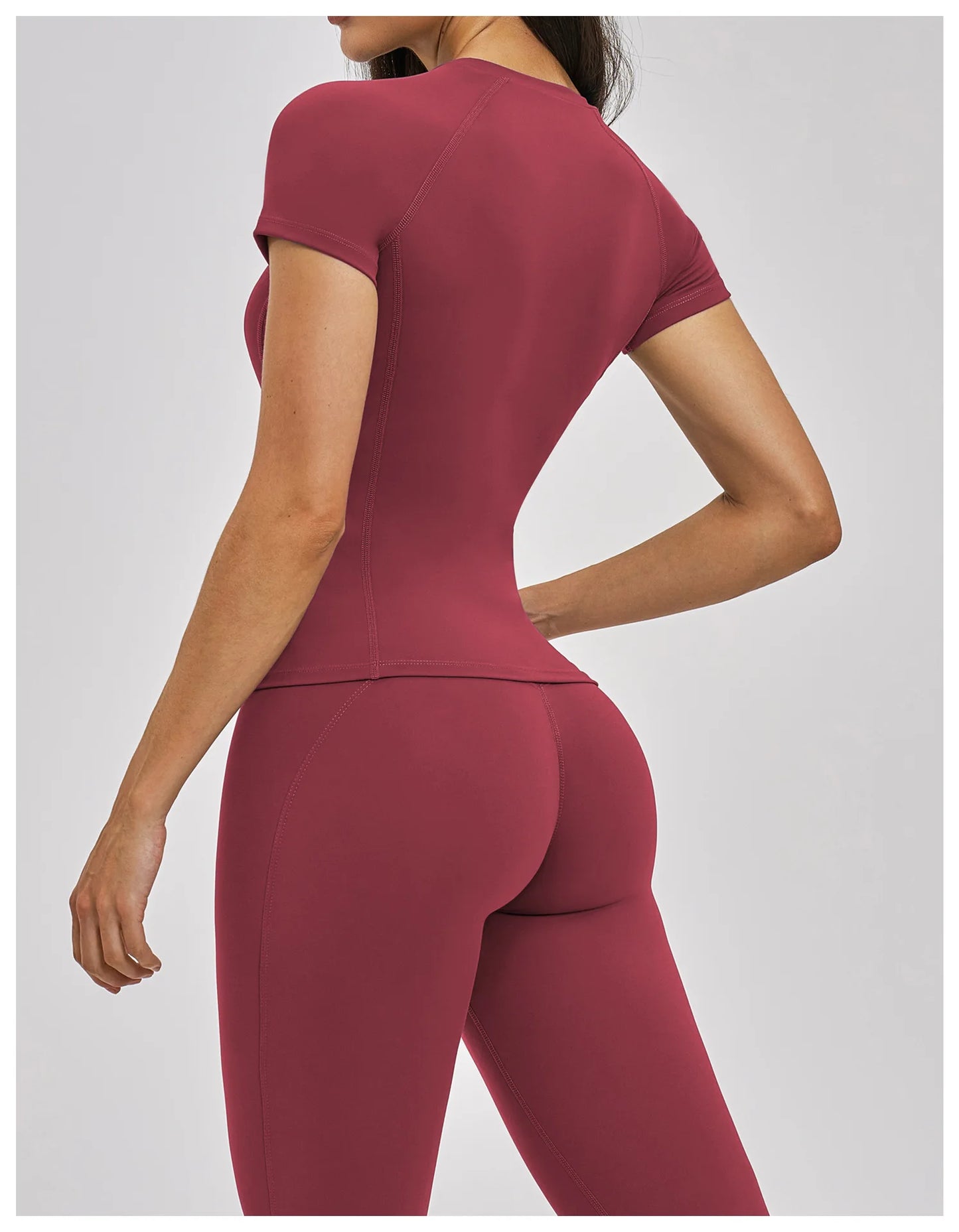 Women's Clothes Yoga Top Sport T Shirt Fitness Clothes Short Sleeve Yoga Shirt Gym Top Female Workout Active Wear Sport Tops