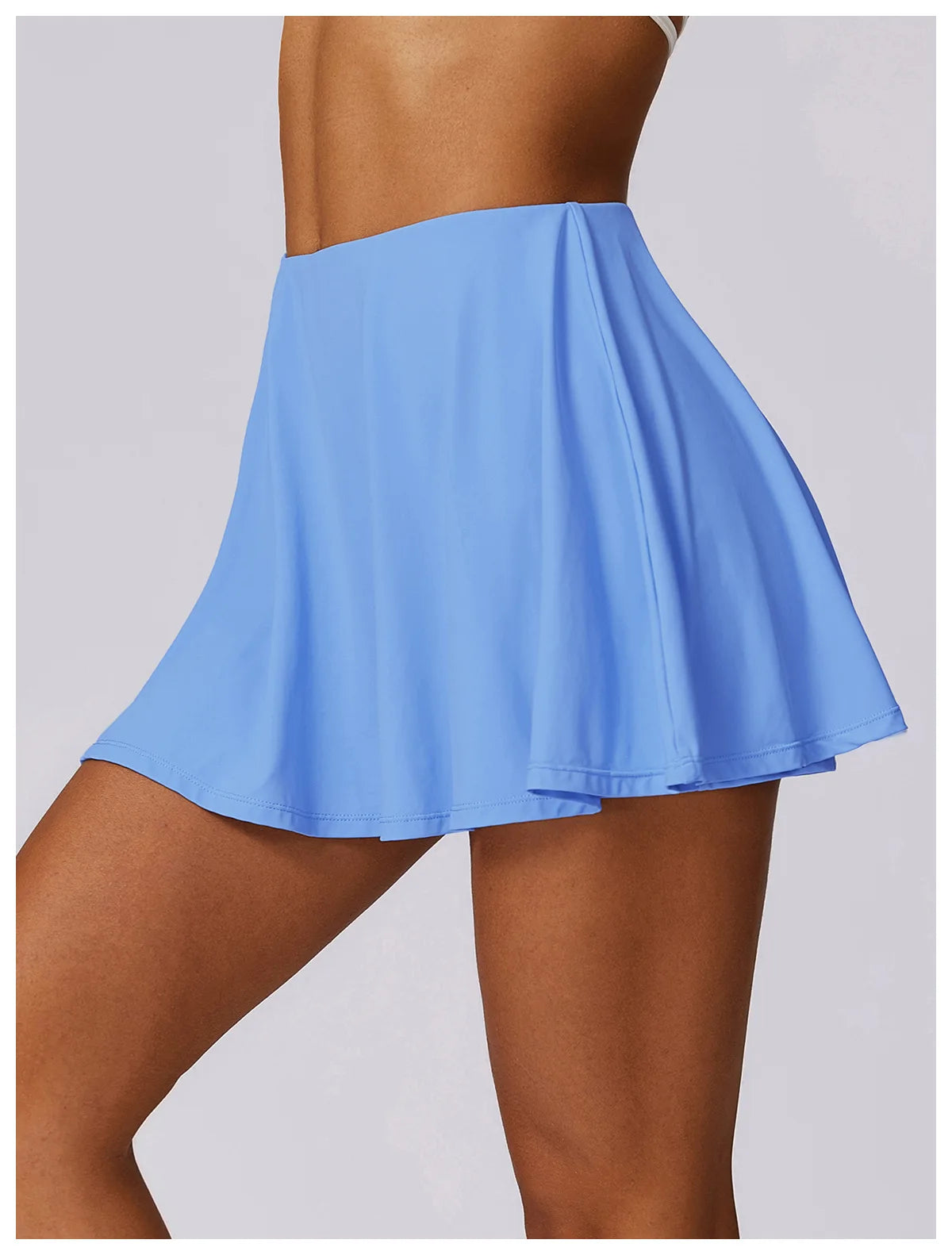 New Gym Yoga High Waist Yoga Skirt Tennis Sports Fitness Push Up Quick Drying Sun Protection Skirt UV Protection