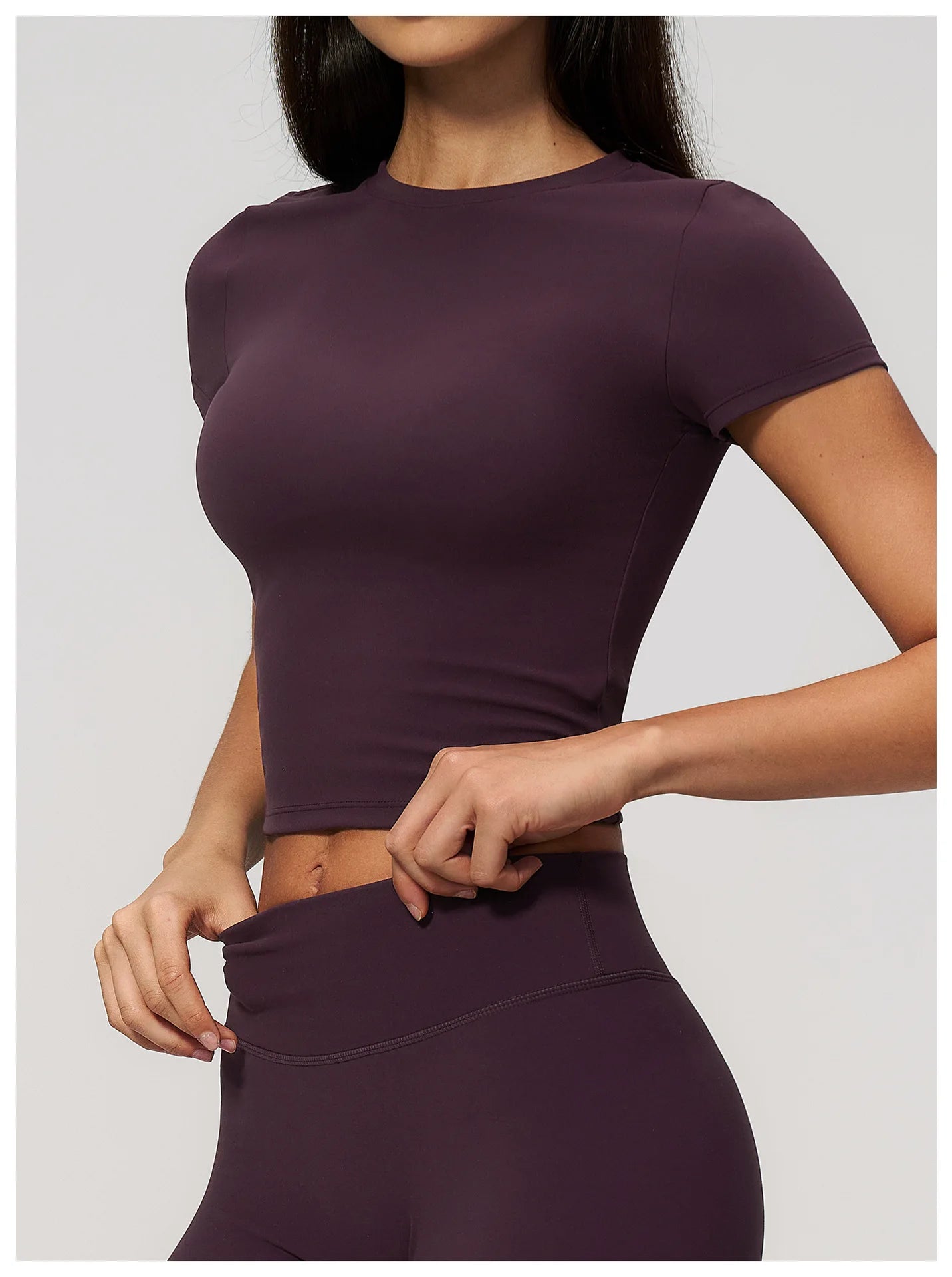Women Yoga Top Sport T Shirts Fitness Clothes Quick-Drying Short Sleeve Yoga Shirt Gym Workout Top Running Active Wear Sport Top