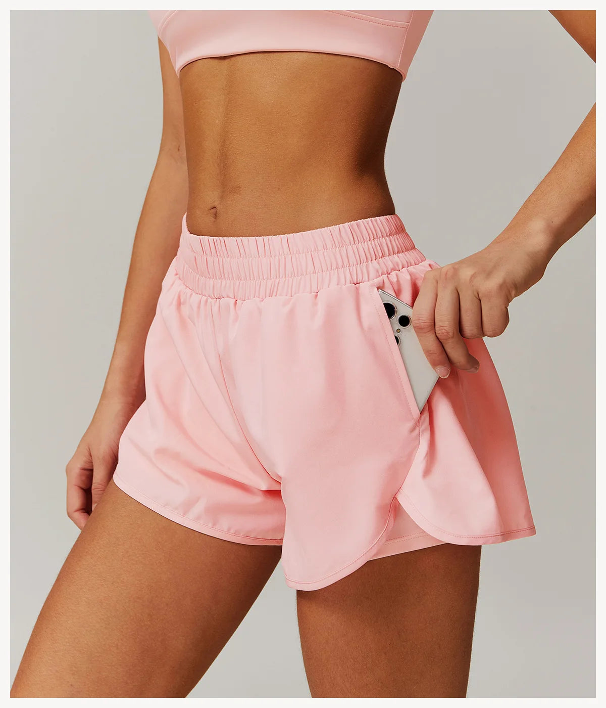 Running Shorts 2024 Summer Women Sports Shorts Lining 2 In 1 Quick-dry Yoga Shorts Breathable Fitness Shorts High Waist Fitness