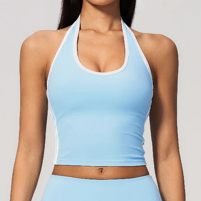 Summer Yoga Vest Women Fitness Quick-Dry Sports Top Workout Shockproof Yoga Vest Sexy Running Sports Tops Outdoors Fitness Bra