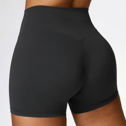 Women High Waist Yoga Shorts Running Cycling Shorts Breathable Fitness Shorts Female Summer Workout Shorts Gym Sports Tights