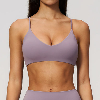 Summer Yoga Bra Women Shockproof Top Breathable Sports Bra Running Push Up Top Female Gym Workout Yoga Underwear Fitness Vest