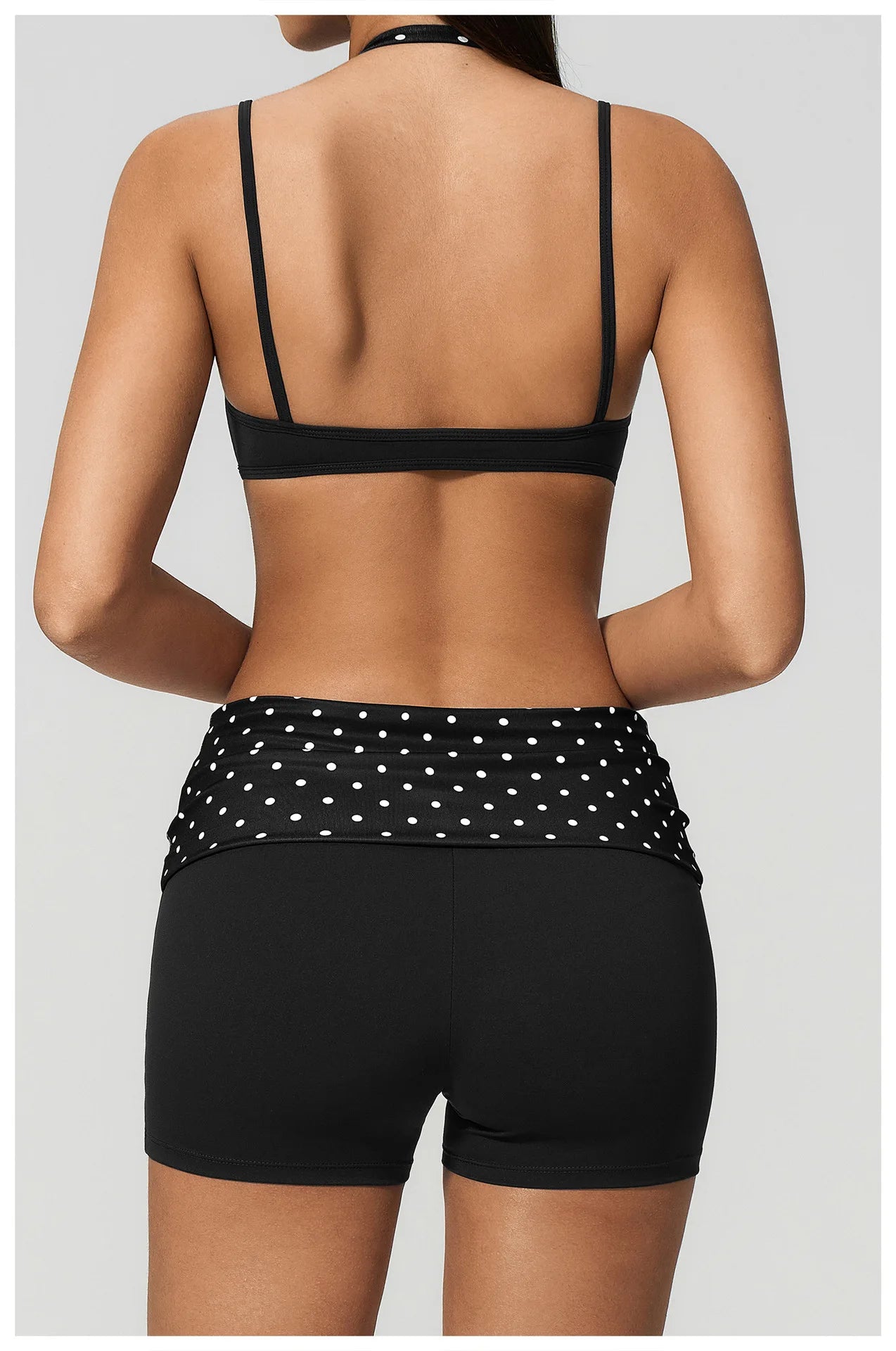 Women's Striped Yoga Bra Breathable Sports Underwear Shockproof Workout Top Sexy Polka Dot Bra Beautiful Back Sports Yoga Top
