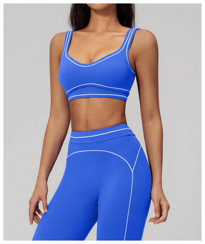 Yoga Bra Women's Shockproof Sports Bra Summer Top Push Up Fitness Underwear Female Sport Tops Breathable Running Vest Bralette
