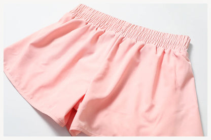 Running Shorts 2024 Summer Women Sports Shorts Lining 2 In 1 Quick-dry Yoga Shorts Breathable Fitness Shorts High Waist Fitness