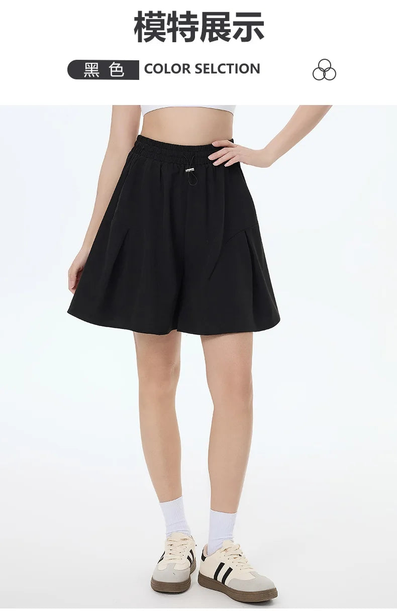 Female Yoga Wide-leg Shorts Workout Running Women FitnessWorkout Short For Ladies Gym Shorts Fitness Sportwear Summer Yoga Short