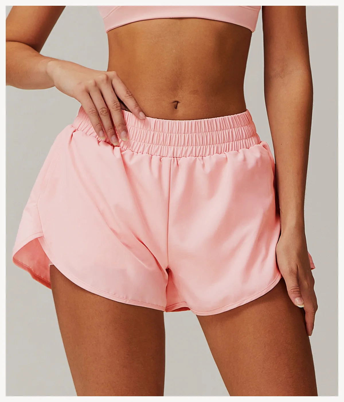 Running Shorts 2024 Summer Women Sports Shorts Lining 2 In 1 Quick-dry Yoga Shorts Breathable Fitness Shorts High Waist Fitness