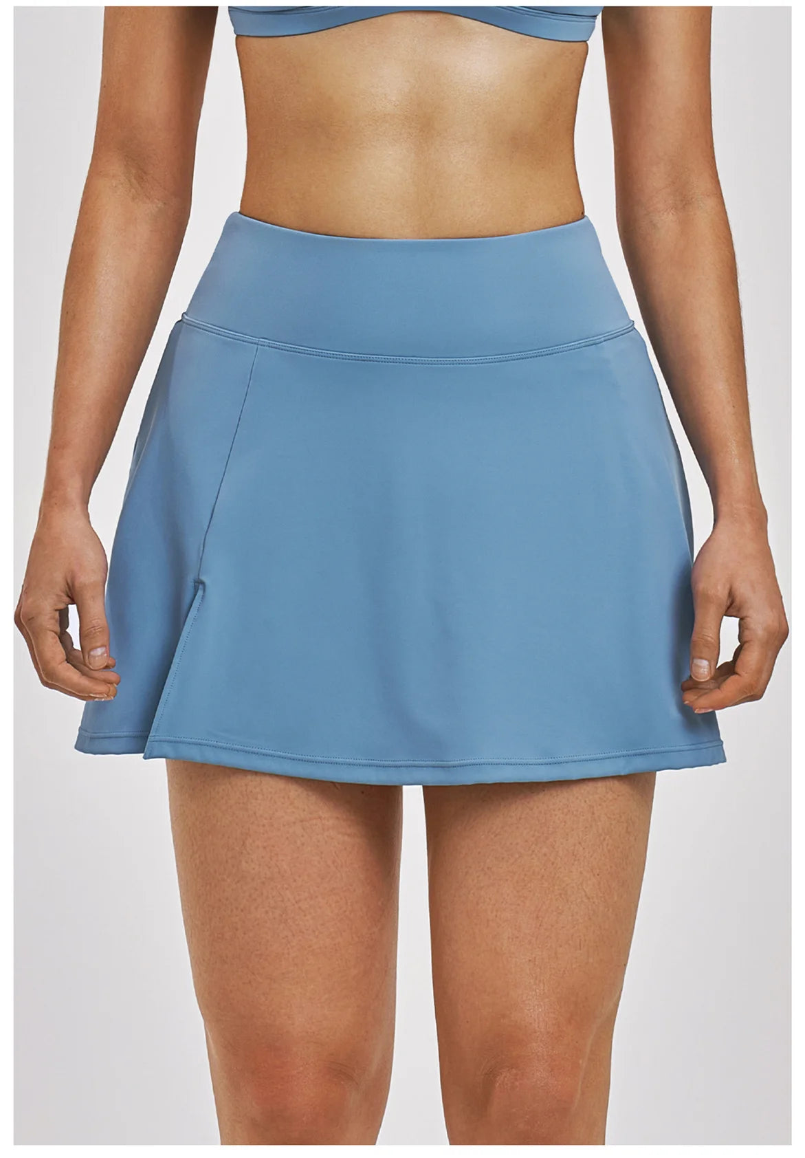 Outdoor Sports Yoga Skirt  Yoga Quick Drying A-line Skirt Women's Badminton Tennis Skirt Summer Cool and Anti Glare Lined Shorts