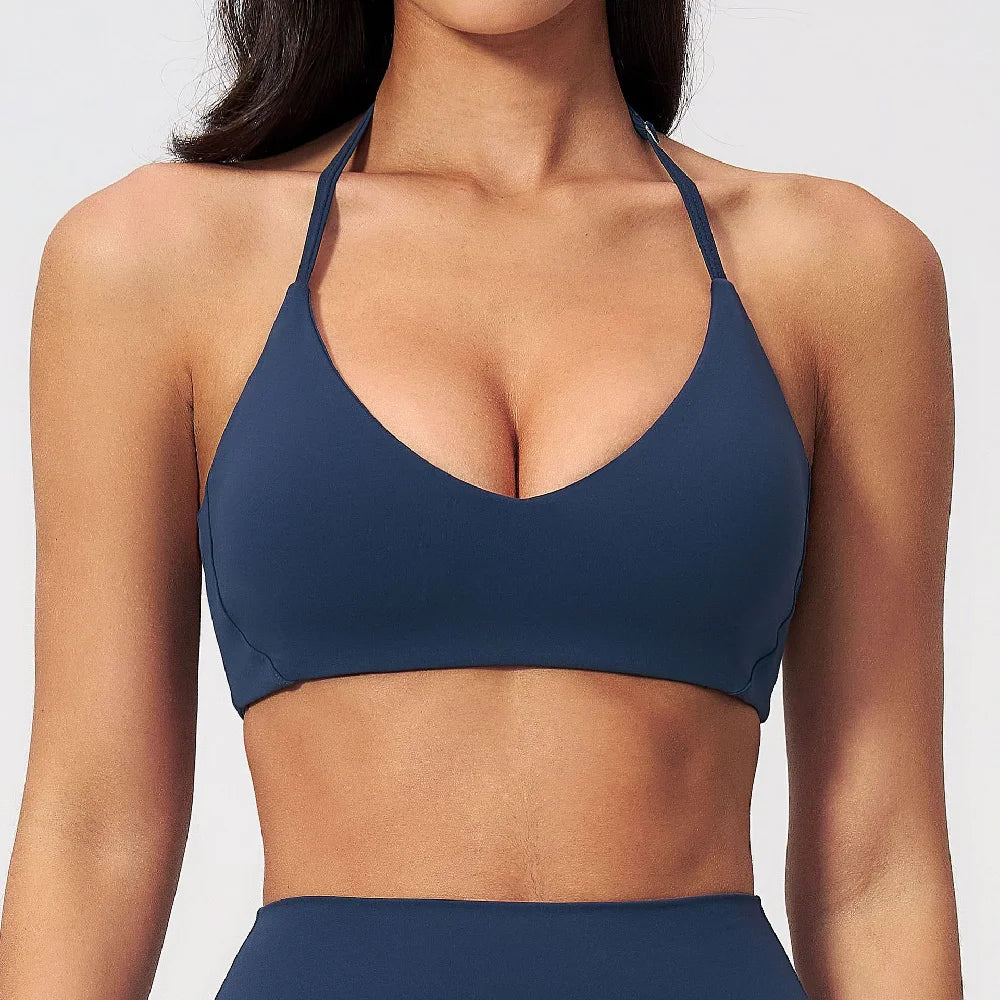summer Yoga Bra Women's Sports Bra Breathable Vest Shock Proof Top Running Active Sportswear Bra Gym Workout Fitness Push up Top