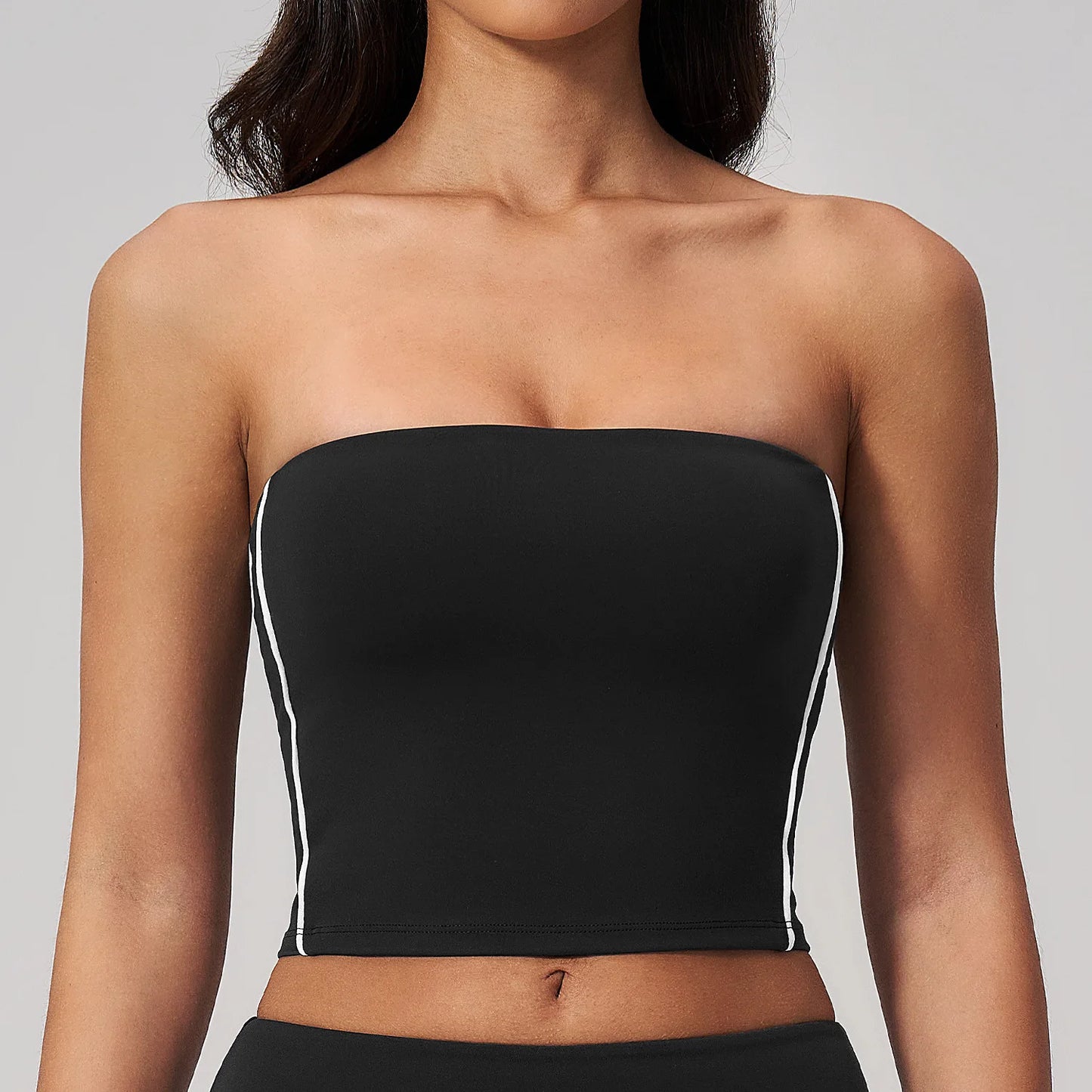 Women Summer Strapless Sports Bra Summer Running Strapless Top Shockproof Workout Bra Female Beautiful Back Bra Sexy Yoga Bra