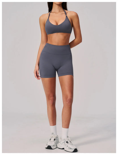 Seamless Sports Shorts Women Yoga Shorts High Waist Workout Shorts Breathable Sports Leggings Gym Shorts Running Cycling Shorts