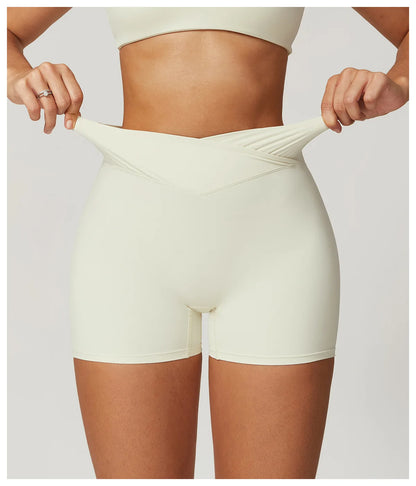 Yoga Shorts Women Fitness Shorts Running Cycling Shorts Quick Drying Sports Leggings High Waist Summer Workout Gym Push-up Short