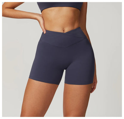 Yoga Shorts Women Fitness Shorts Running Cycling Shorts Quick Drying Sports Leggings High Waist Summer Workout Gym Push-up Short