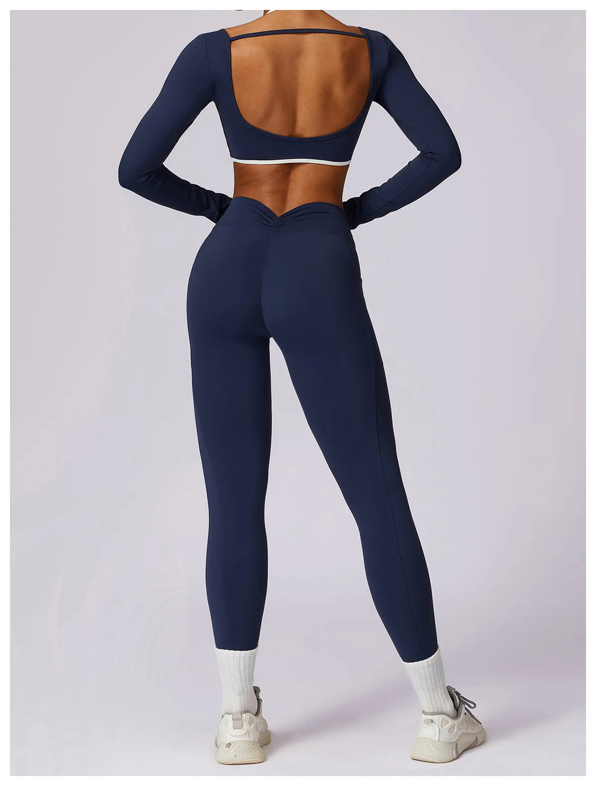 Women's Solid Sport Shirts High Elastic Gym Yoga Top Breathable Long Sleeve Yoga Top Slim Fitness Sports Dry Sportswear Yoga Top