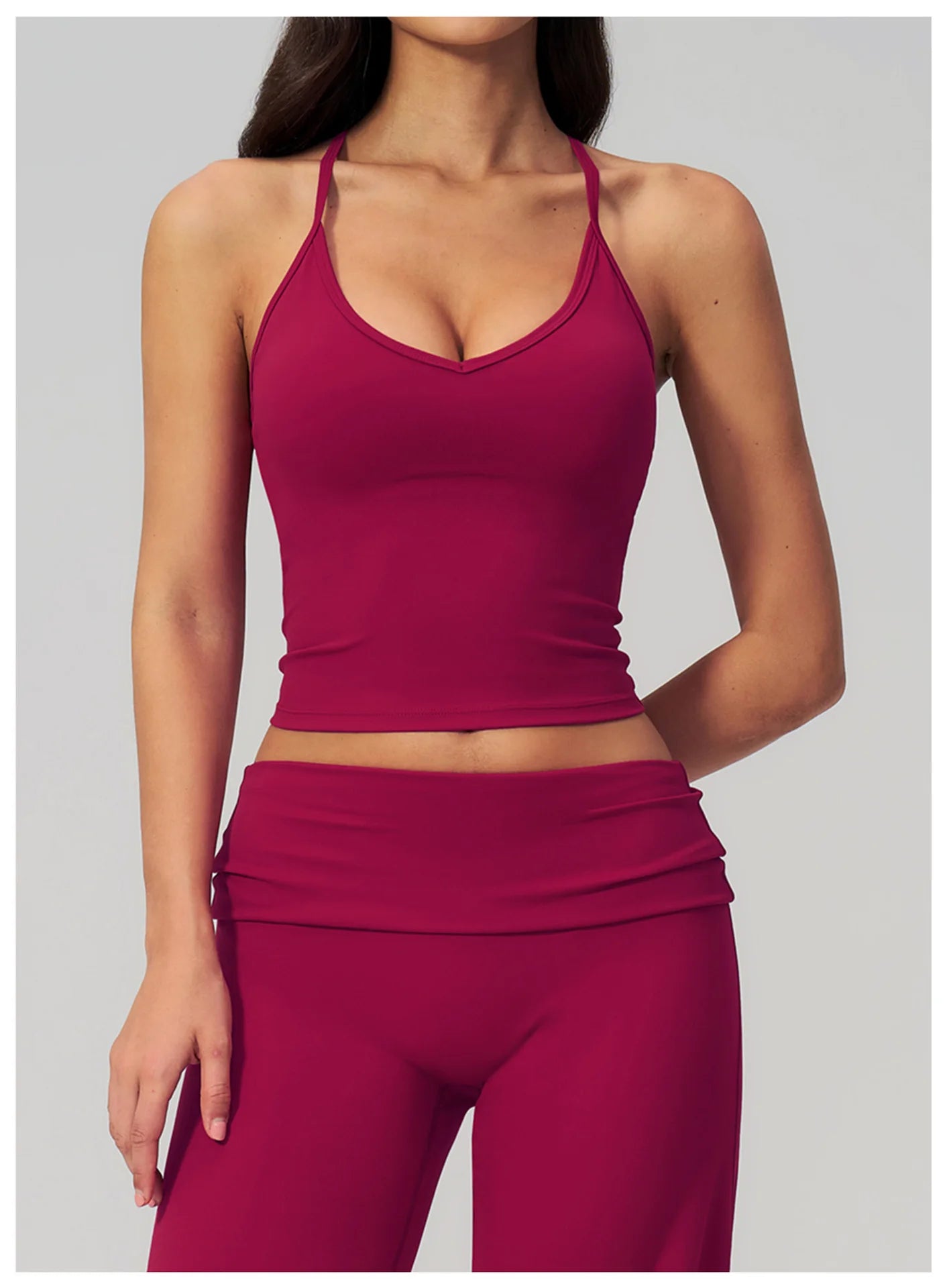 Summer Yoga Vest Women Workout Top Quick-Dry Crop Top Shockproof Gym Vest Female Running Tight Top Beautiful back Sports Tops
