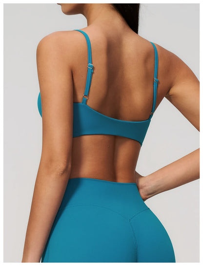 Summer Yoga Bra Women Shockproof Top Breathable Sports Bra Running Push Up Top Female Gym Workout Yoga Underwear Fitness Vest