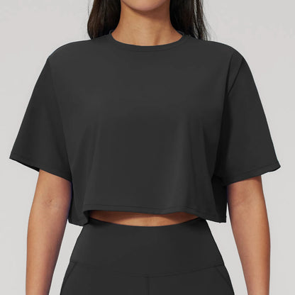 Women Yoga Sports T-Shirts Fitness Short Sleeve Sports T-Shirts Ropa Mujer Gym Workout Shirts Running Active Wear Sports Shirts