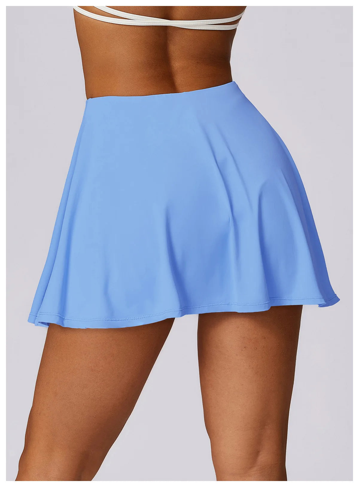 New Gym Yoga High Waist Yoga Skirt Tennis Sports Fitness Push Up Quick Drying Sun Protection Skirt UV Protection