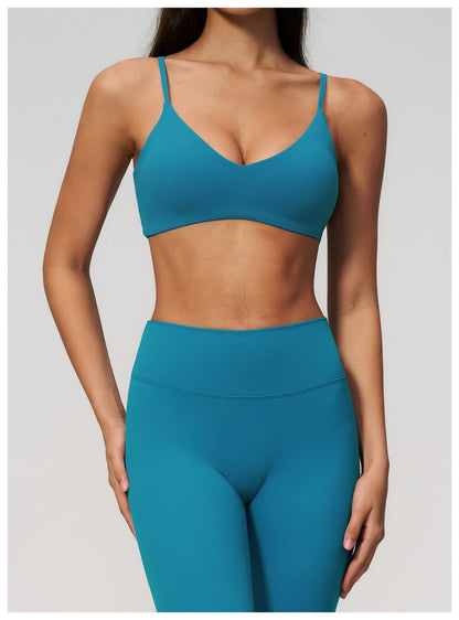 Summer Yoga Bra Women Shockproof Top Breathable Sports Bra Running Push Up Top Female Gym Workout Yoga Underwear Fitness Vest